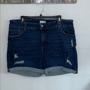 Plus - Ava & Viv - Blue Denim Shorts - 18W